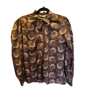 Vintage 1970’s paisley blouse